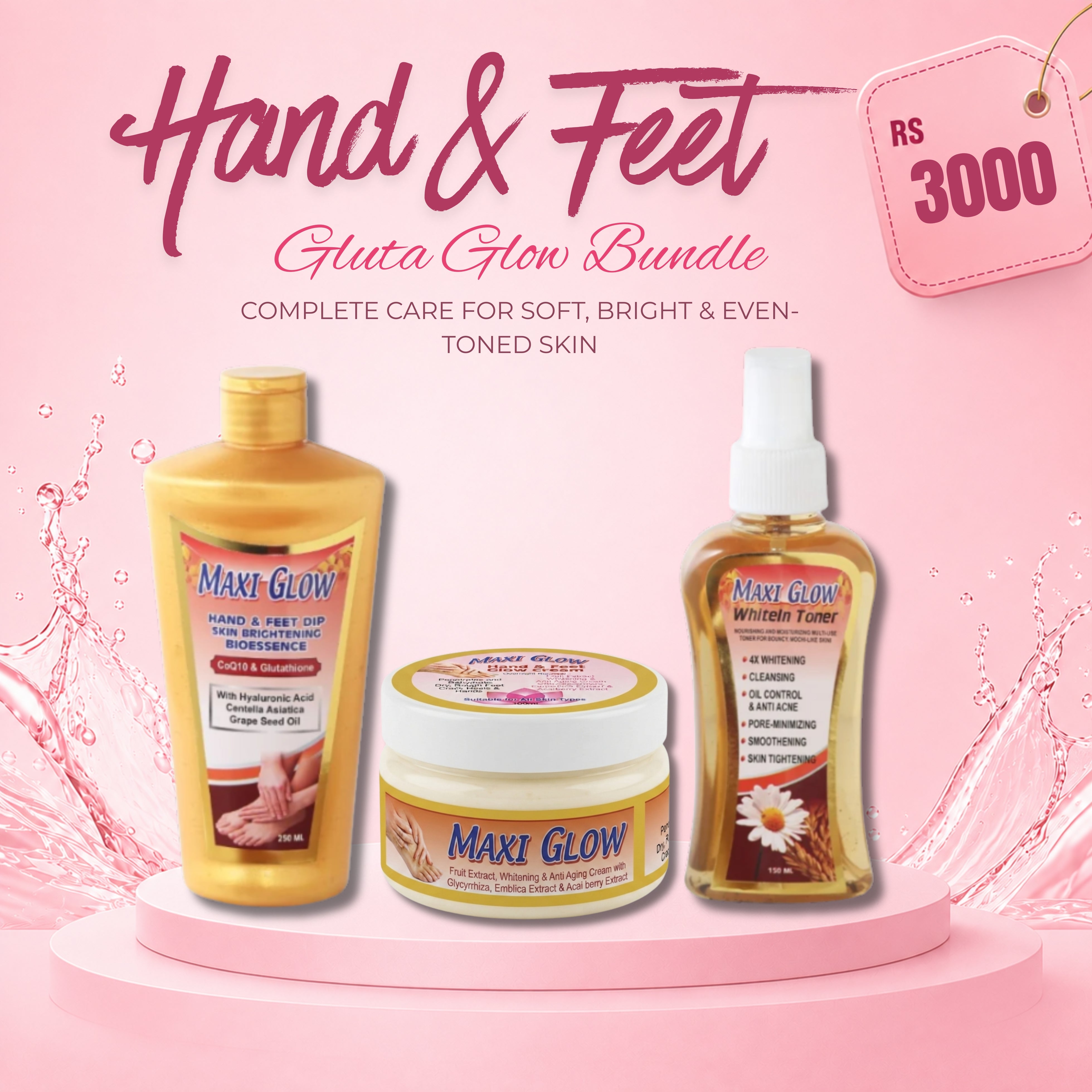 Hand And Feet Gluta Glow Brightening Bundle