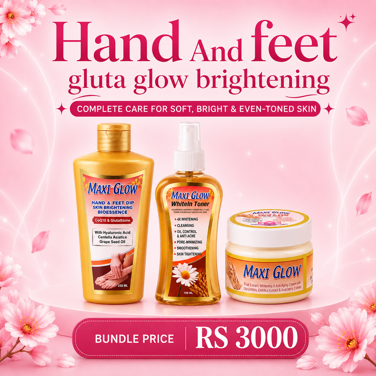 Hand And Feet Gluta Glow Brightening Bundle