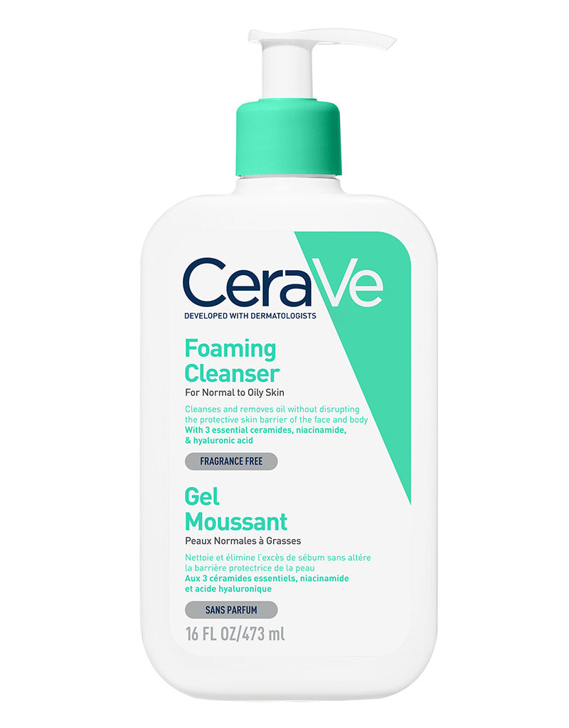 CeraVe Foaming Cleanser with Niacinamide for Normal to Oily Skin 473ml