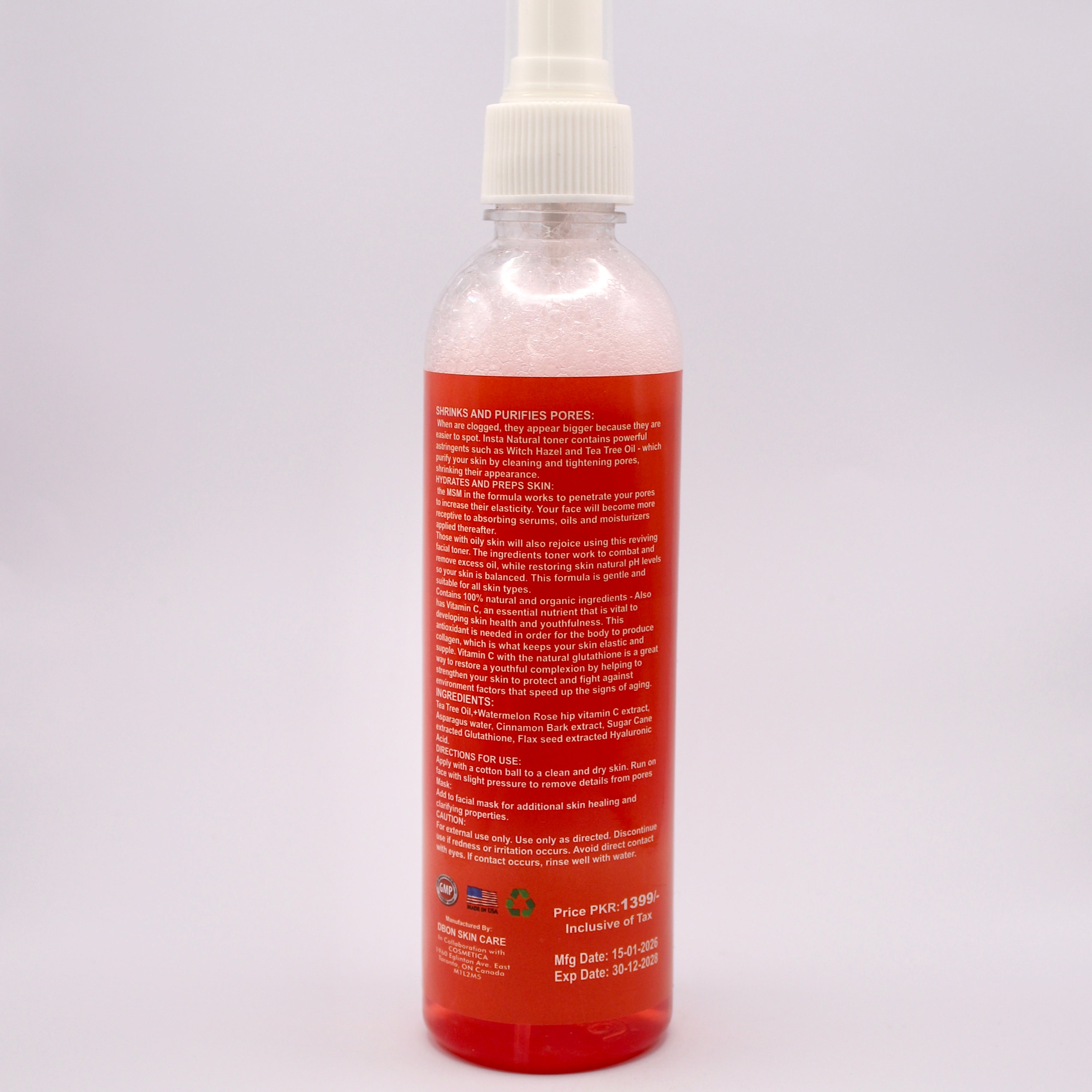 DBON Insta Glow Toner Vitamin C and Glutathione